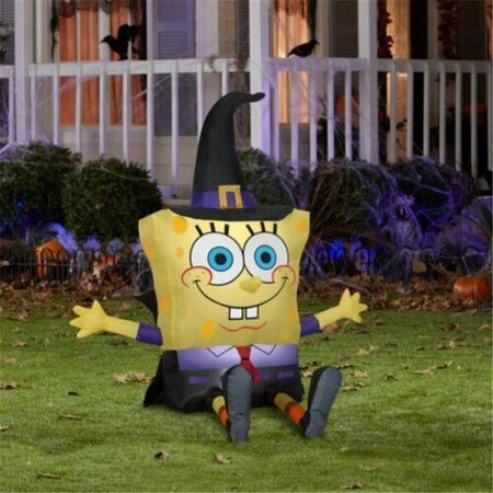 AIRBLOWN INFLATABLES Nicholedon SpongeBob SquarePants in Witch Costume G08 225499X